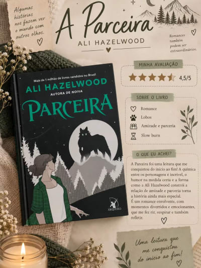 📚 Leitura concluída — A Parceira | Ali Hazelwood Mais uma leitura da Ali Hazelwood que me conquistou! 🤎 Gostei muito de como a história…