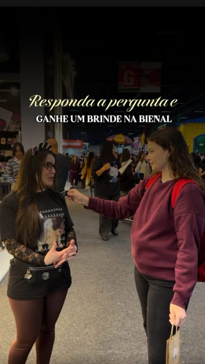 Qual o seu livro favorito do ano com os leitores da @bienaldolivrosp 📖