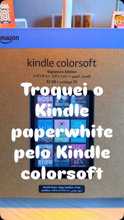 Troquei meu Kindle paperwhite pelo colorsoft signature edition e finalmente chegou!!!!!!! #fyp #bookstan #kindle #kindlepaperwhite…