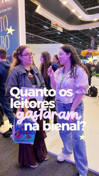 Quanto os leitores gastaram na bienal? 👀 E aí, qual o valor do gasto por aí? Deixe aqui nos comentários, vamos papear! ✨ #livros #bienal…