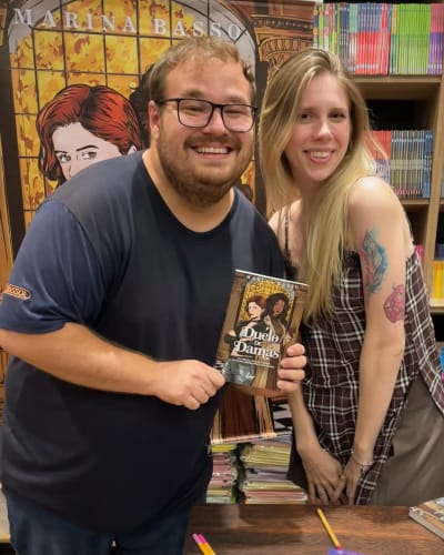 ✨ #TBT: Marina Basso na Livraria Leitura em Campinas para o lançamento de Duelo de Damas. “No xadrez, vencer é regra. No amor, perder não…