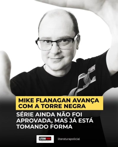 Mike Flanagan trouxe uma nova atualização sobre a adaptação de A Torre Negra, de Stephen King. Ele disse que o projeto está avançando, mas…