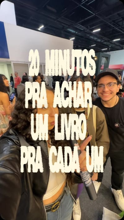 Desafio com meus divos @bizzungando e @folheando.educastro na Bienal Internacional do Livro de São Paulo📚⭐️ Esse foi nossa missão…