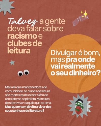 Cê conhece criadores de conteúdo literário que sejam negros e vivem unicamente da criação de conteúdo? Consigo contar nos dedos de uma mão…