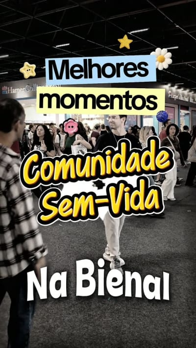 Vem com a gente assistir os melhores momentos, e erros de gravação, dos nossos membros da Comunidade Sem-Vida na Bienal do Livro de SP!…
