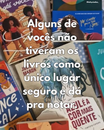Só quem encontrou na literatura uma forma de se sentir abraçade vai entender 💗 #livrolgbt #pride #representatividade