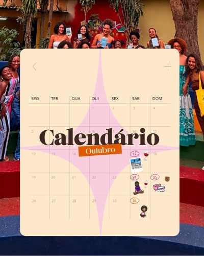ok ok, eu tô ansiosa tanto quanto vocês!!!! ✨ O dia 24 esta repetido 2x, mas dia 24 é apenas o conversa de pretas, o clube do livro é no…