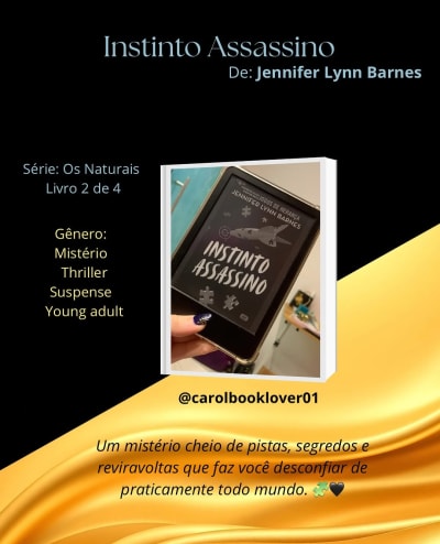 🖤 Minha resenha Instinto Assassino foi uma leitura que me prendeu bastante! 🧩🔎 Eu gostei muito de acompanhar a investigação e tentar…