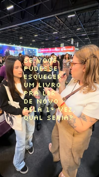 qual livro você gostaria de esquecer pra ler de novo como se fosse a primeira vez? #bienaldolivro #bookstagrambrasil #bienal…