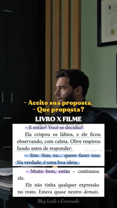Falta muito para o dia 23???? Bora com mais um “Livro X Filme”?! Ok, talvez tenhamos uma pequena mudança, mas já era esperado e a essência…