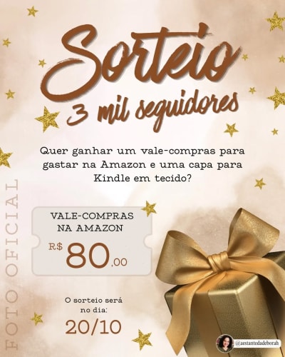 🎉 SORTEIO DE 3 MIL SEGUIDORES! 🎉 Chegamos aos 3 mil seguidores e eu não poderia deixar esse momento passar em branco 💖 Então preparei…