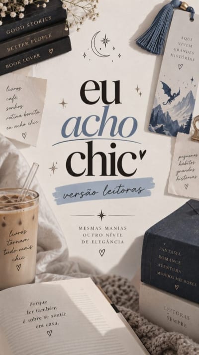 “Ser leitora é muito chic” ✨📚 #bookstagram #livros #leitura #bookstagrambrasil #booklover