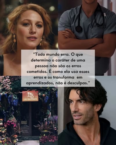 💜 Entre erros, escolhas, recomeços e sentimentos, algumas frases conseguem traduzir aquilo que a história deixou. 💜 É Assim que acaba…