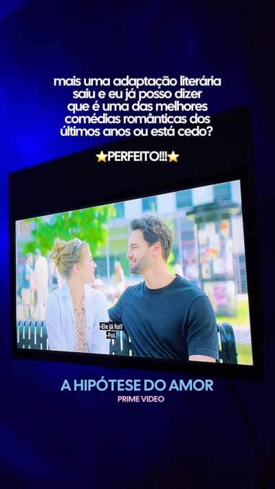 mais uma adaptação literária e eu estou apaixonada por eleees!!!🥹🎬📚💙🧬 #primevideo #ahipotesedoamor #adamcarlsen #olivesmith #bookgram