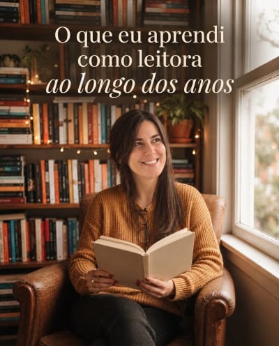 📚 O que eu aprendi como leitora ao longo dos anos… Aprendi que não preciso correr atrás de todos os lançamentos. Que abandonar um livro…