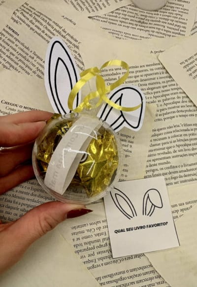 Dinâmica concluída 🐰📚✨ Criamos o Desafio do Coelho Literário: cada um com um desafio para indicação de livro. Teve votação para a…