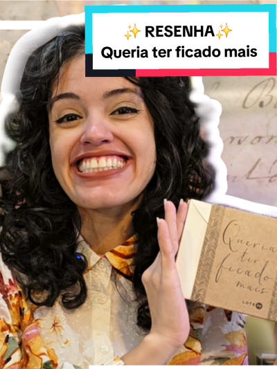 Um livro que já se diz livro, mas que é feito de cartas... é livro? 👀🤯 📚 Livro: Queria ter ficado mais 🔴 Autoras: Barbara Heckler…