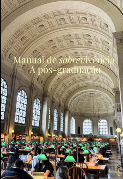 E o manual da sobrevivência a pós-graduação de hoje é sobre autoestima acadêmica e confiança na pós. Construir essa confiança e autoestima…