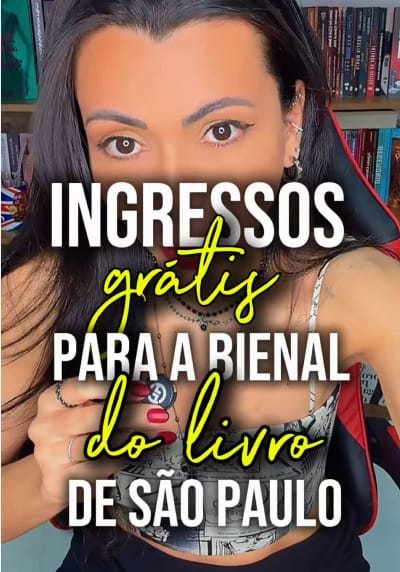 INGRESSOS GRÁTIS PARA A BIENAL DO LIVRO DE SÃO PAULO! Resultado no dia 31/08/26 . . . #leitores #leitoresdotiktok #leitura #literatura…