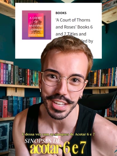 Voltei com as sinopses! "A court of splintered harmony" em outubro "A court of forgotten melody" em janeiro #acotar #rhysand…