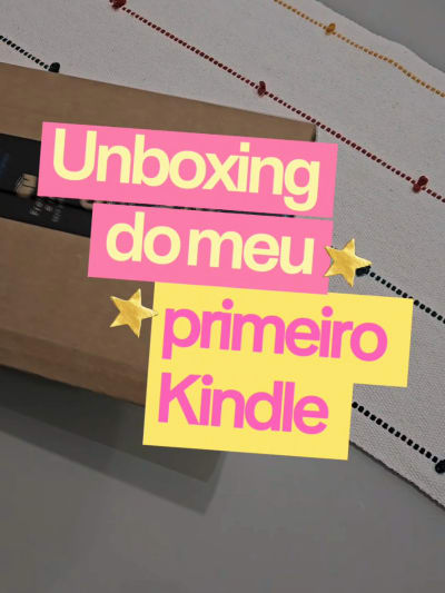 Retiro oficialmente tudo o que disse sobre não querer um Kindle 😂🥹. Meu aniversário é só mês que vem, mas aparentemente atentei tanto…
