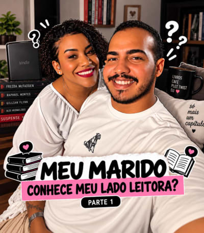 Botei o meu querido à prova pra saber se ele realmente presta atenção quando eu começo a falar dos meus livros 😂📚 será que ele me…