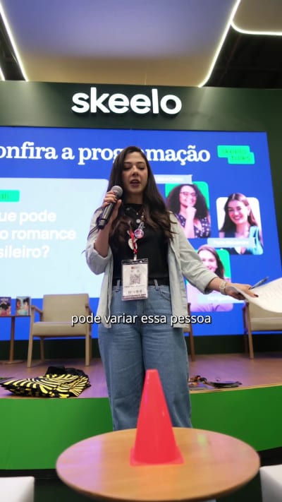 Passamos um dia incrível no @Skeelo na Bienal de São Paulo e o quiz da Cosmere foi incrível junto com a @editoratrama! #bienal #booktok…
