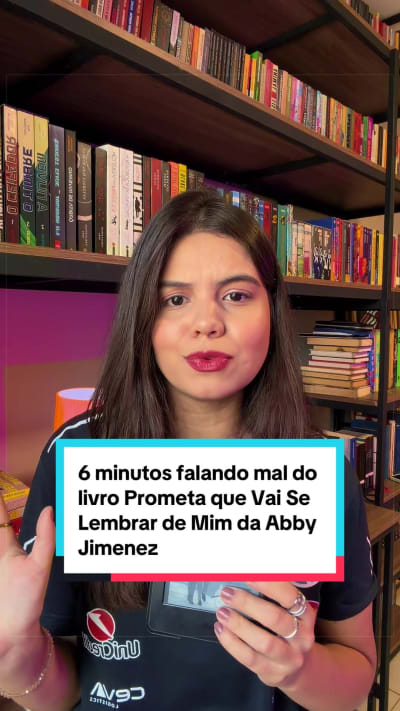 ✨ Prometa que Vai se Lembrar de Mim da Abby Jimenez foi uma leitura difícil para mim. Um livro de romance que não desenvolve o romance é…