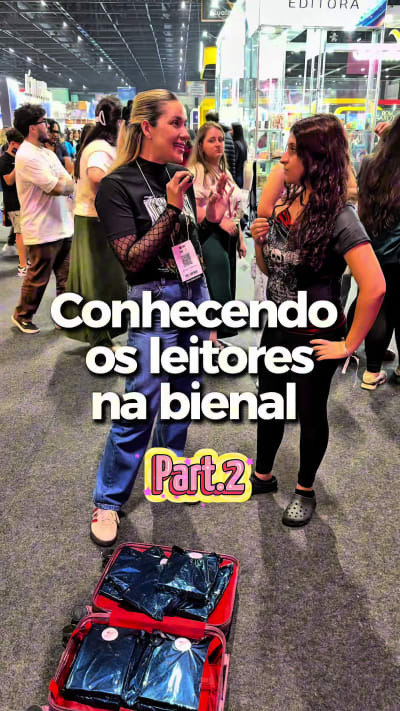 Esse foi polêmico kkkkk part.2 conhecendo vocês na bienal 💖 #bienal #bienalsp #trendliteraria #BookTokBrasil #livros