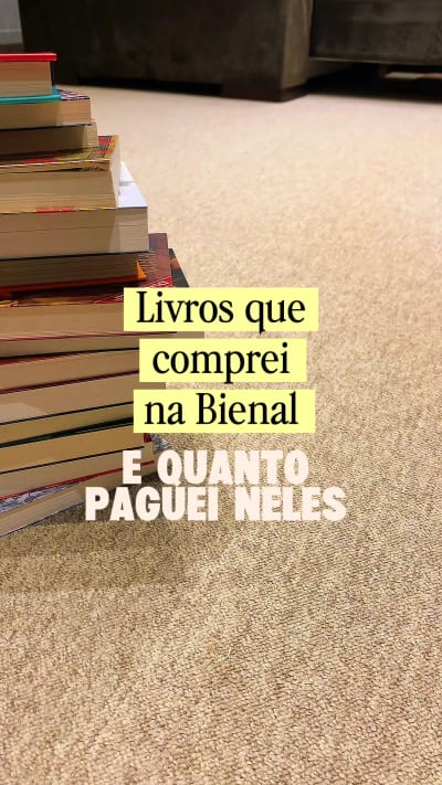 O cartão de crédito chora nos livrinhos #bienaldolivro #bienal2026