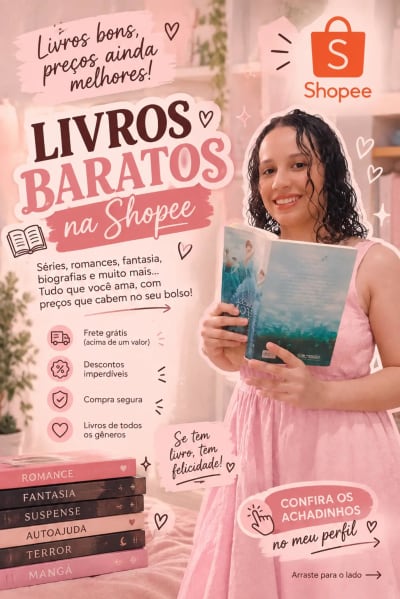 📚💗 Livros bons sem precisar gastar uma fortuna? TEMOS! 👀✨ Separei alguns livros incríveis e com aquele precinho que faz a gente pensar…