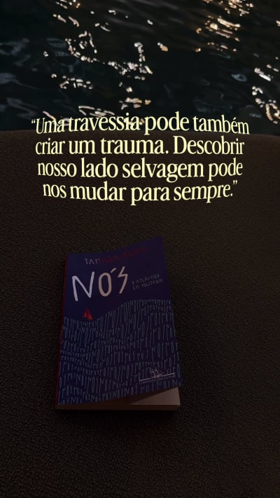 Livro NÓS o Atlântico em solitário da Tamara Klink essa mulher me inspira e me ensina em cada palavra @TAMARA KLINK ✨📚🌊☕️📝⛵️🪢…