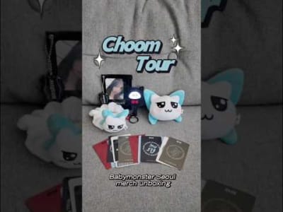 Babymonster Choom Tour Merch Unboxing #babymonster #monstiez #choom #weverse #choomunboxing