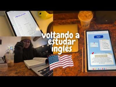 Voltando a estudar inglês | Study vlog de idiomas #1