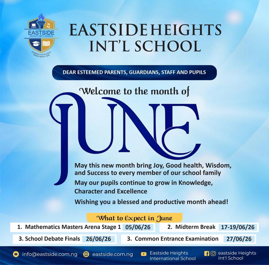 Welcome to the Month of June 2026