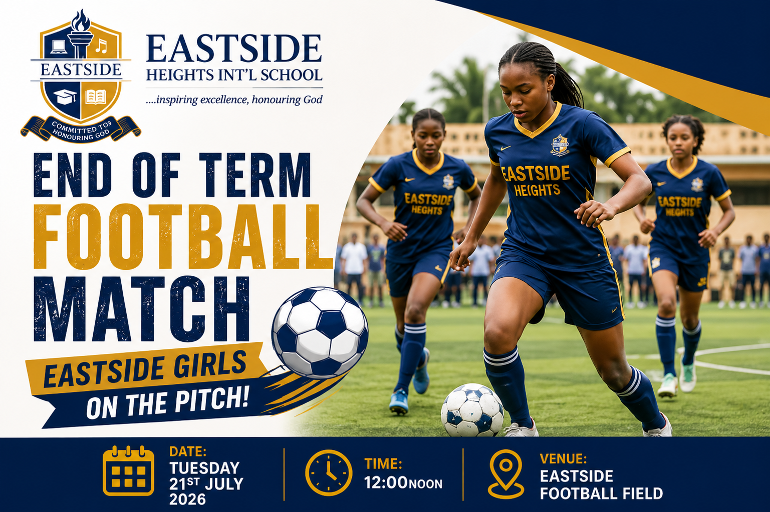 Eastside Girls to Take the Pitch for the End of Term Match