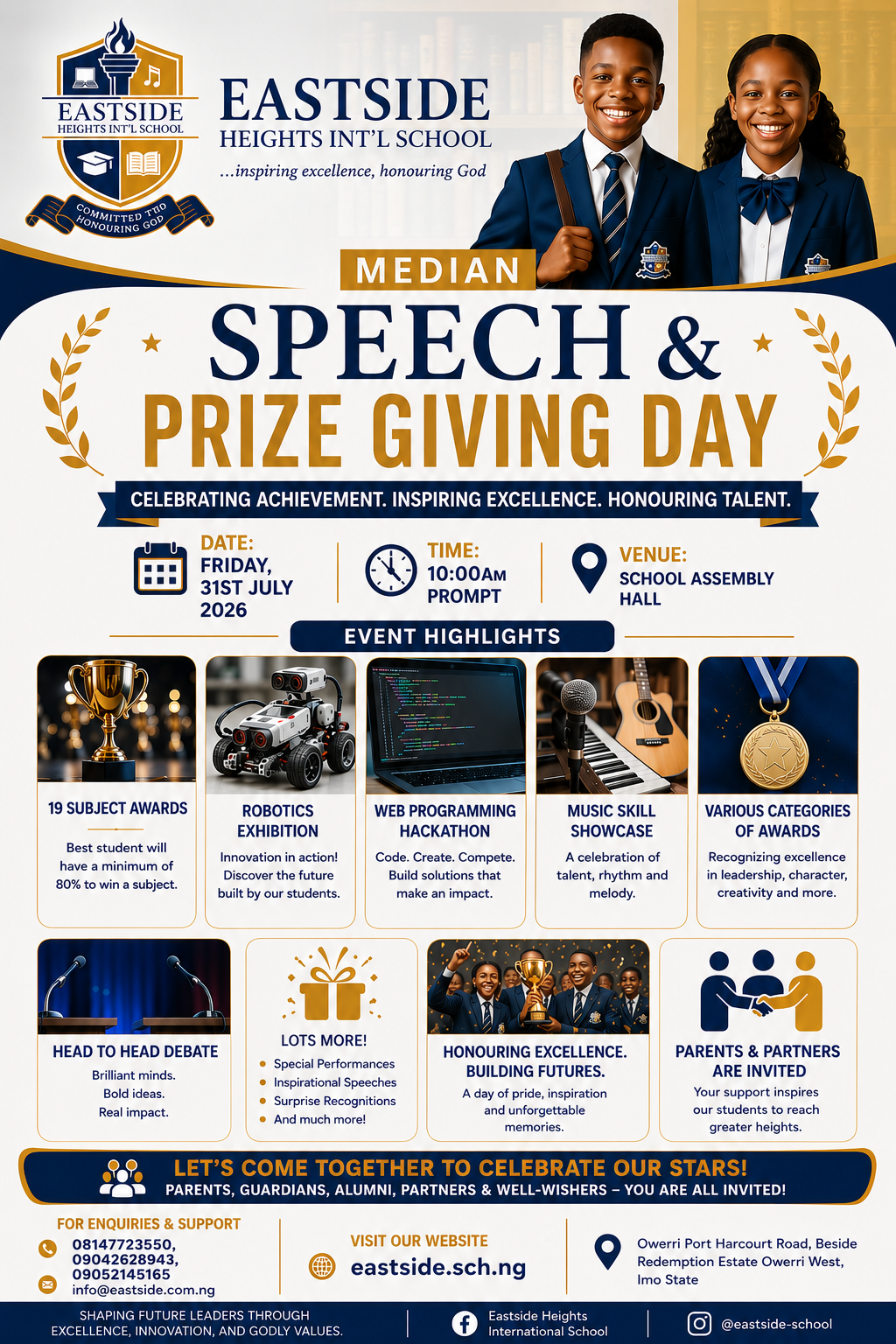 The 2026 Median Speech & Prize Giving Day is Here