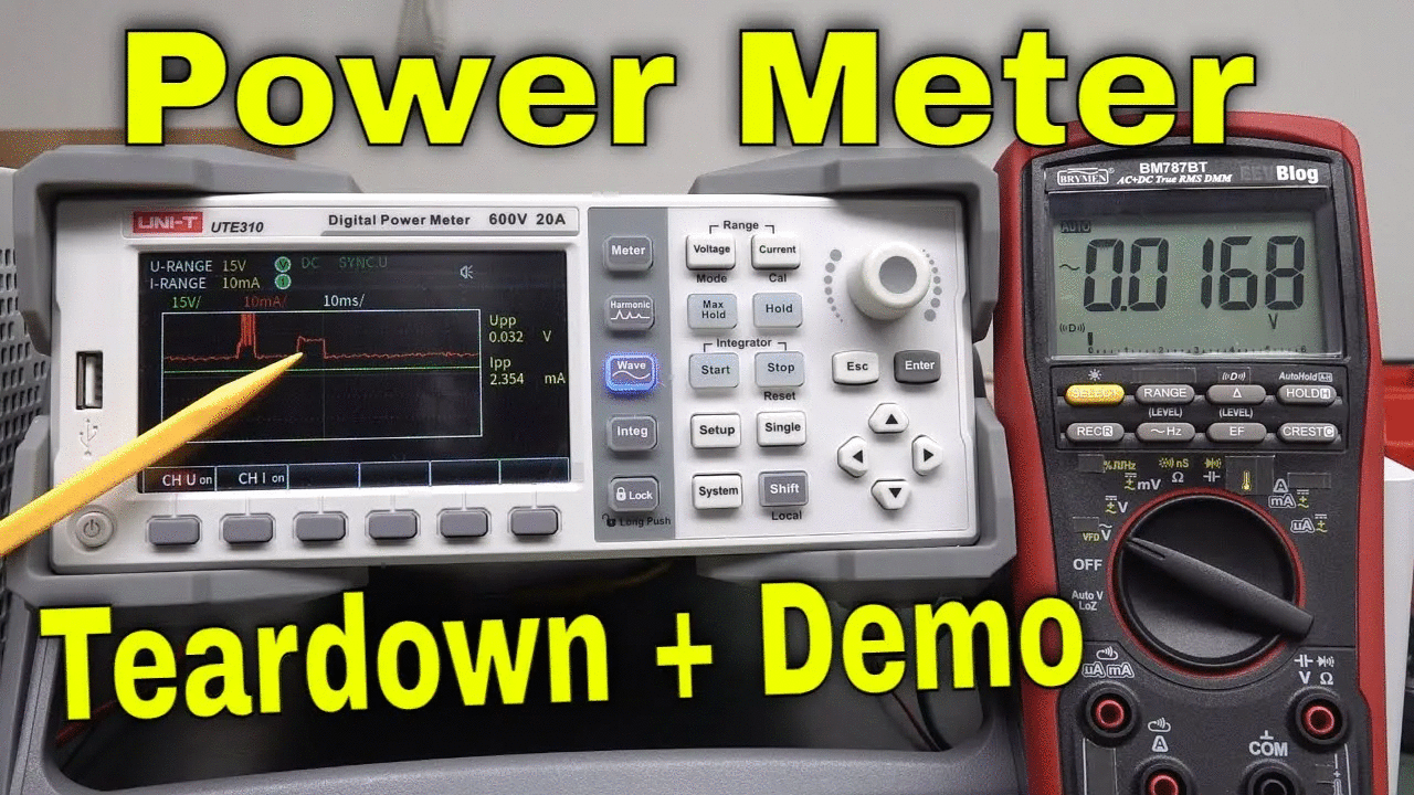 EEVblog 1693 - Uni-T UTE310 Power Meter Teardown & Practical Demo