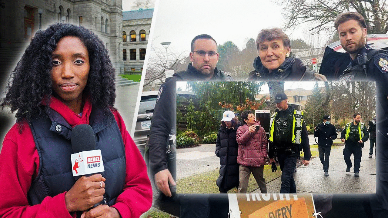 Chaos erupts at University of Victoria as hundreds block free speech on false '215 graves' claim