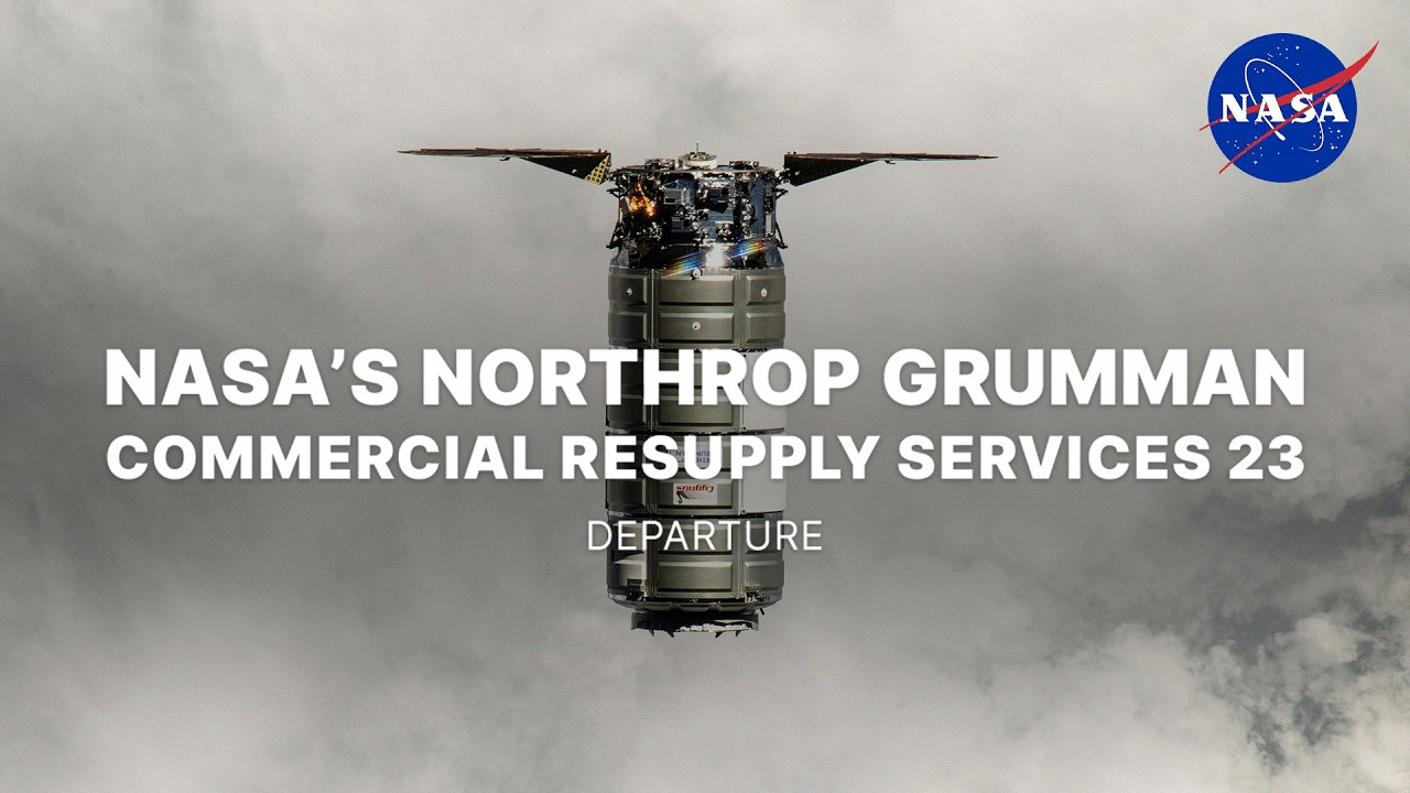 NASA's Northrop Grumman Commercial Resupply Services 23 Departure
