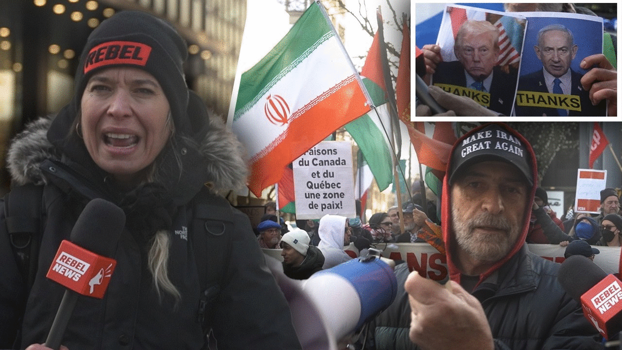 Islamic Iranian regime loyalists face anti-regime protesters in Montreal