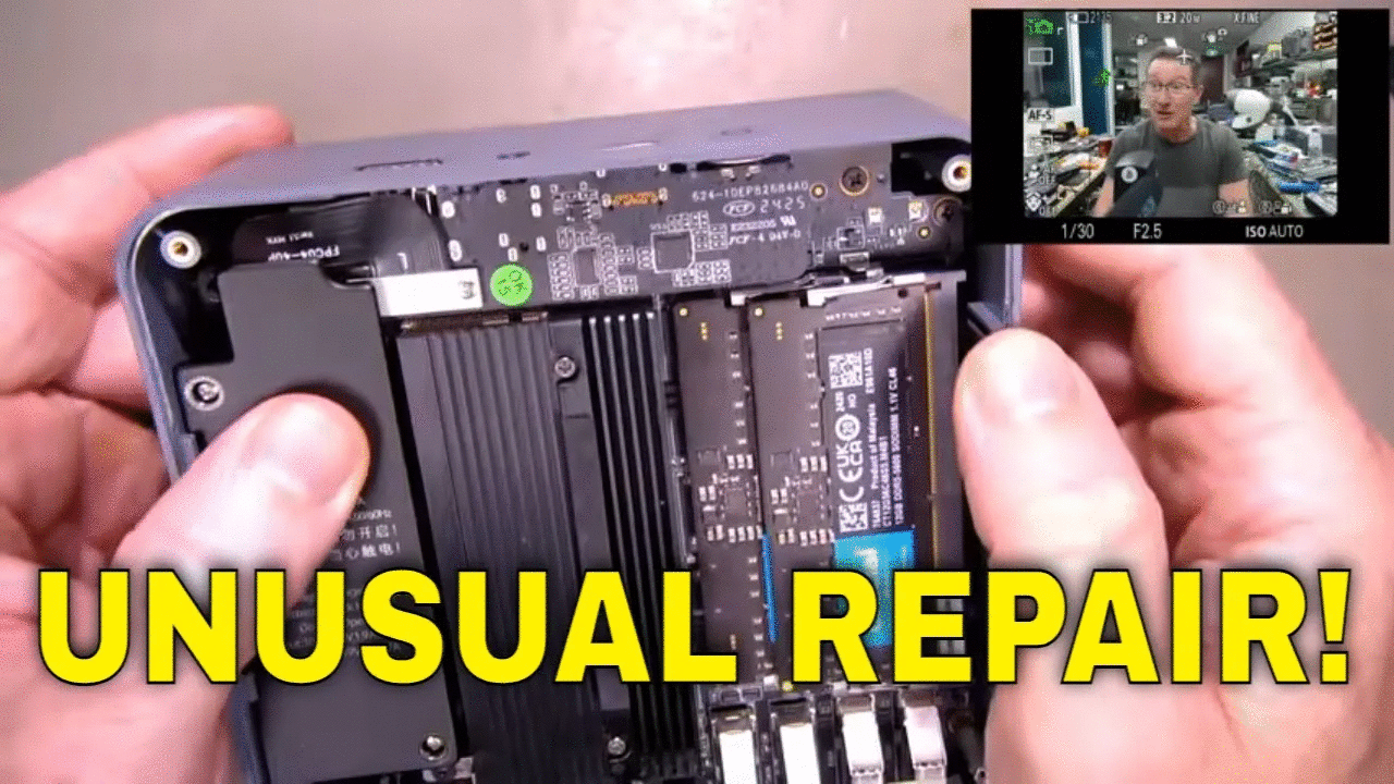 EEVblog 1739 - UNUSUAL REPAIR! : Beelink Ryzen 9 Mini PC