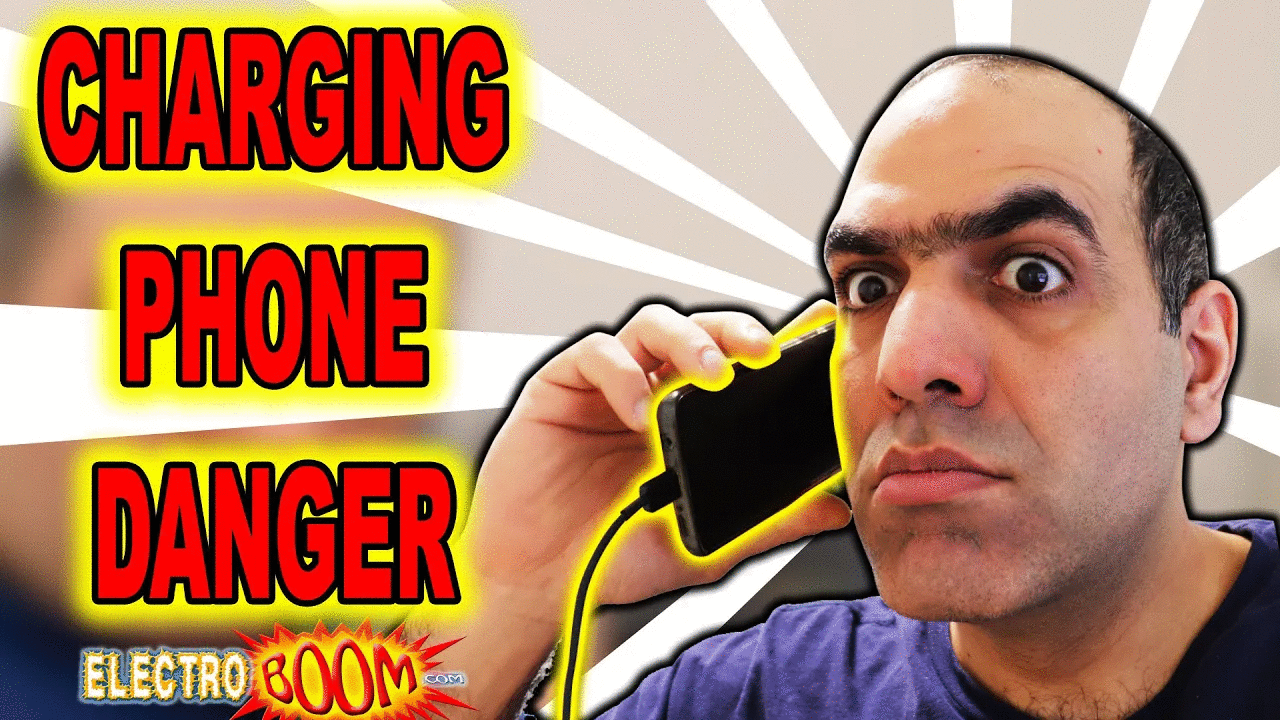 Is Talking on CHARGING CELLPHONE Bad?! ElectroBOOM Crew EXPOSED!!! (REUPLOAD of LATITY-004)
