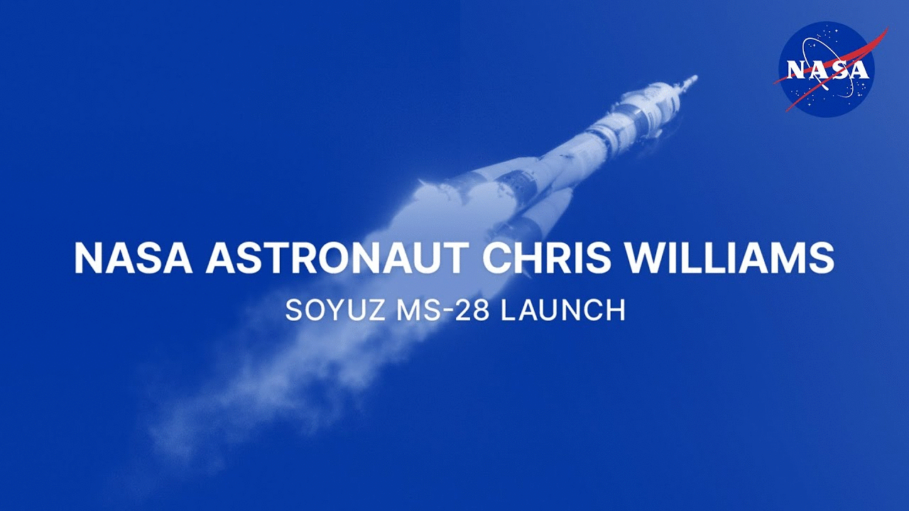 NASA Astronaut Chris Williams Soyuz MS-28 Launch