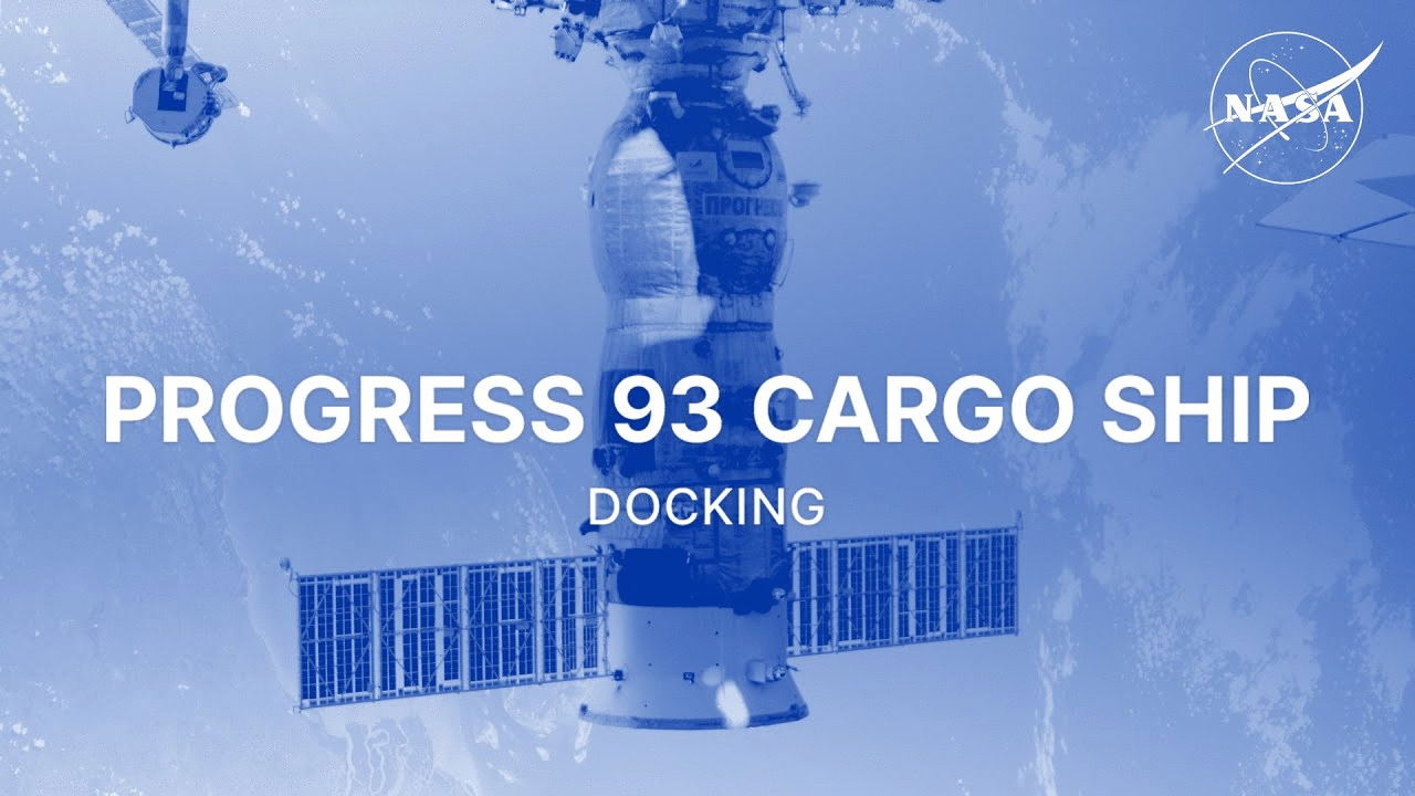 Progress 93 Cargo Ship Docking