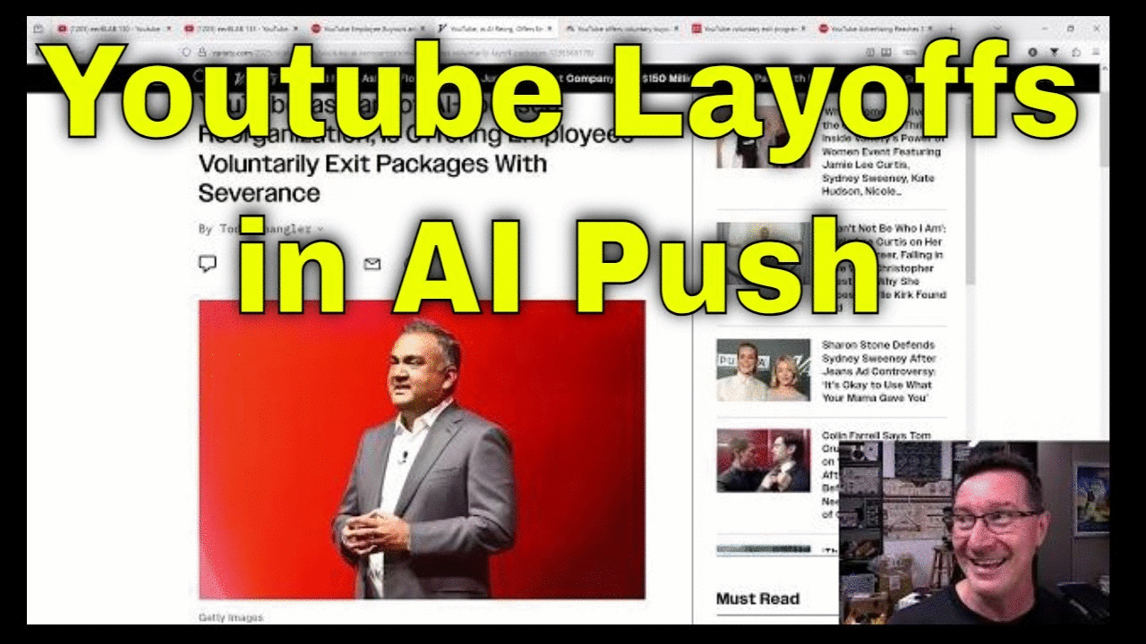eevBLAB 134 - Youtube Layoffs & AI Push