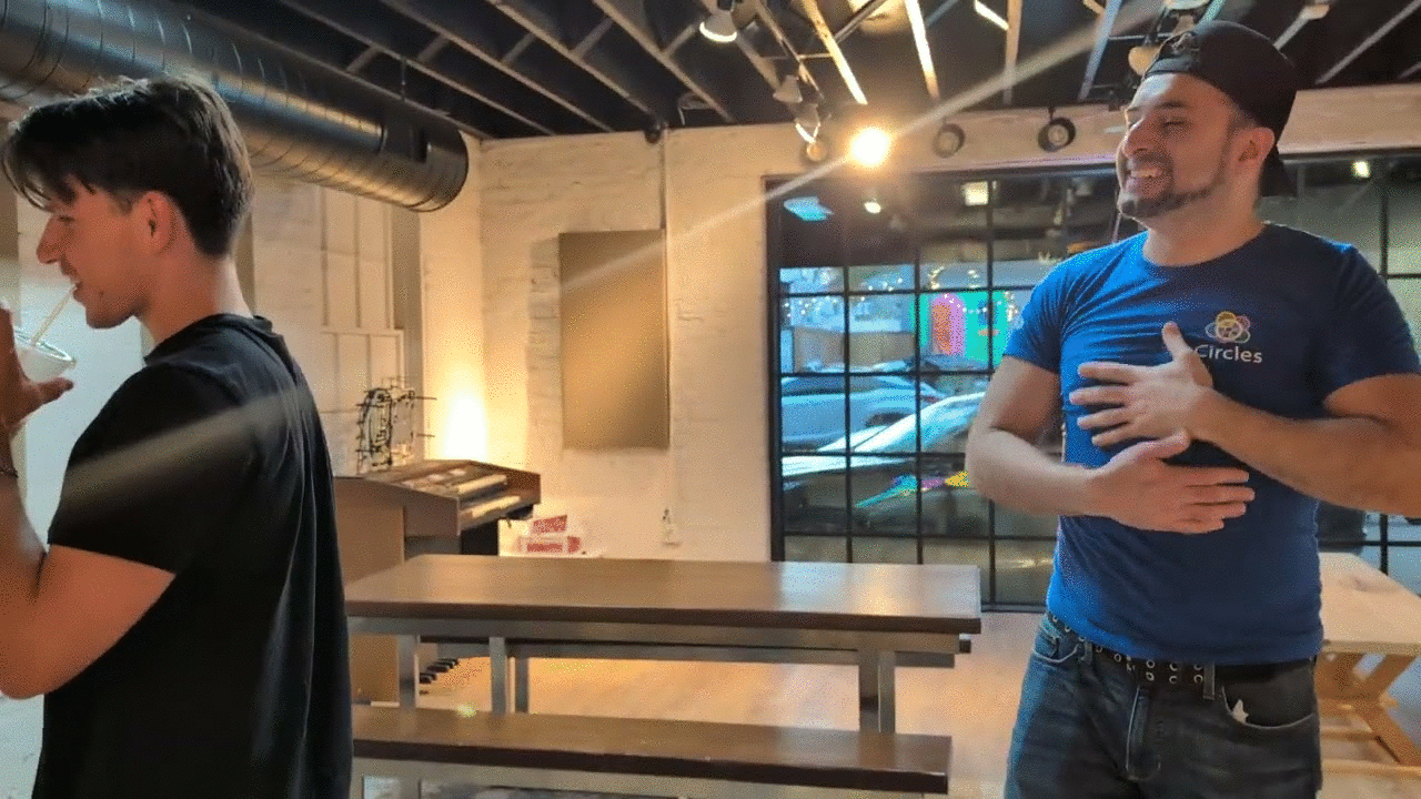 Louis tries a smart fridge for the first time