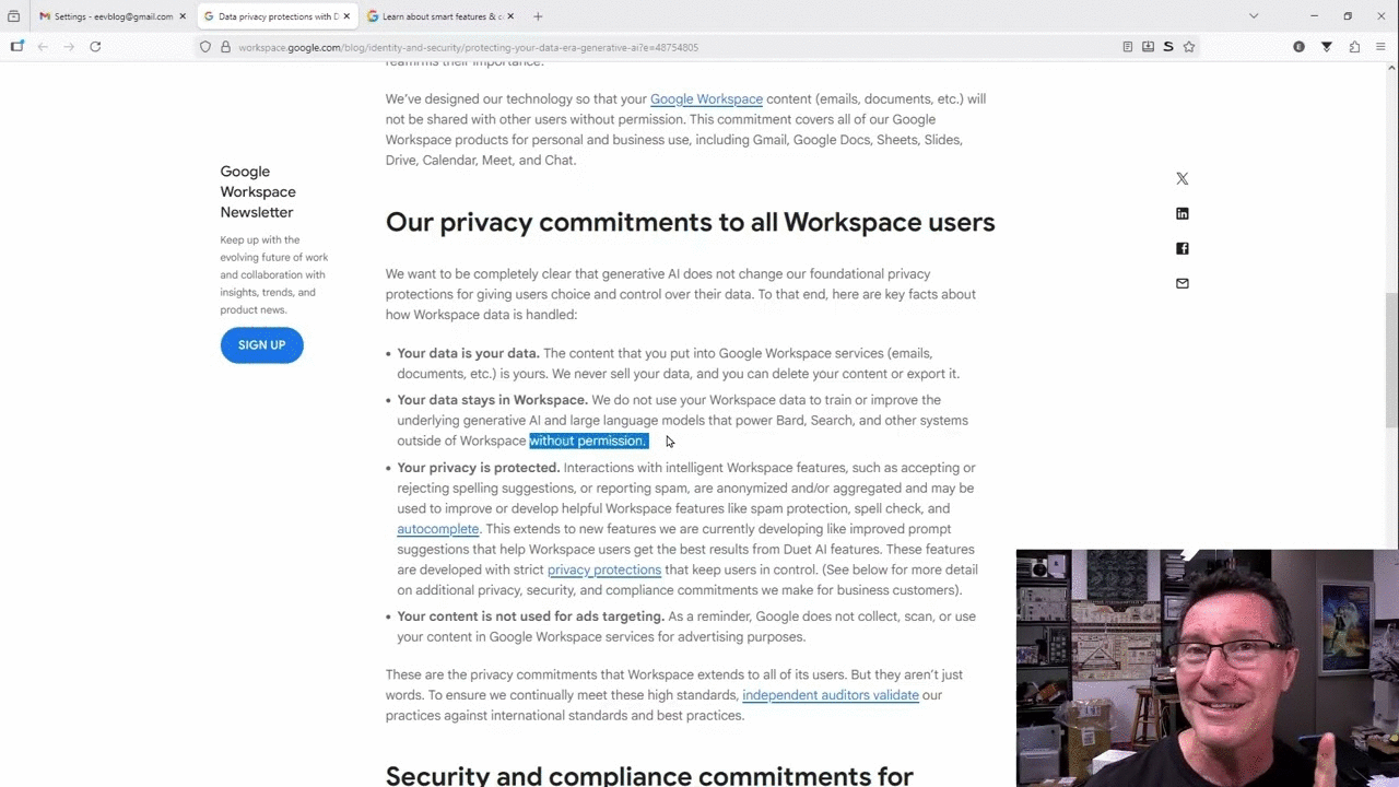 eevBLAB 135 - SNEAKY Gmail is Training AI with YOUR Emails