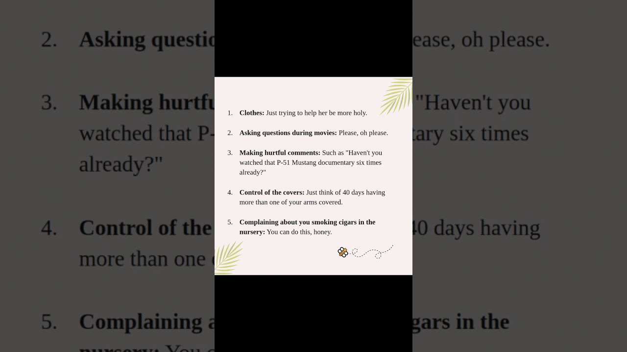 What else should your wife give up?

Make this the most powerful Lent of your life by joining @Hallo