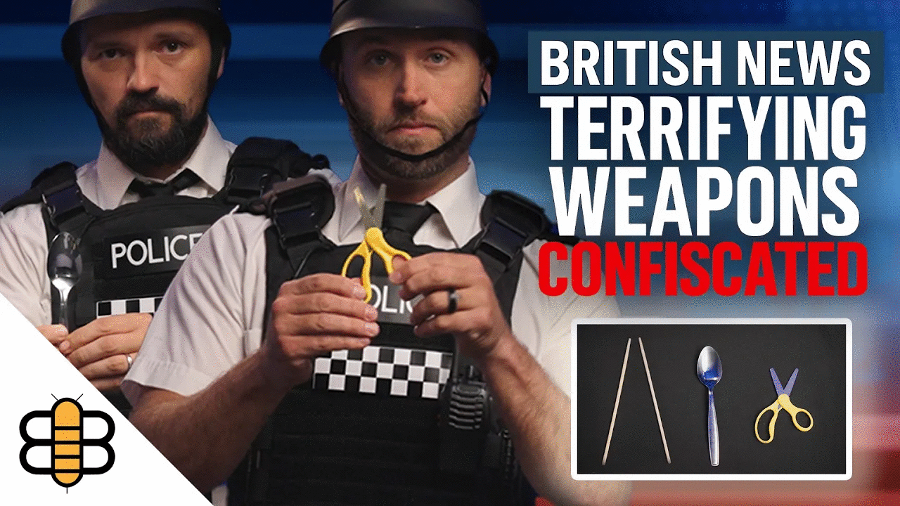 British Police Show Off Terrifying Confiscated Weapons